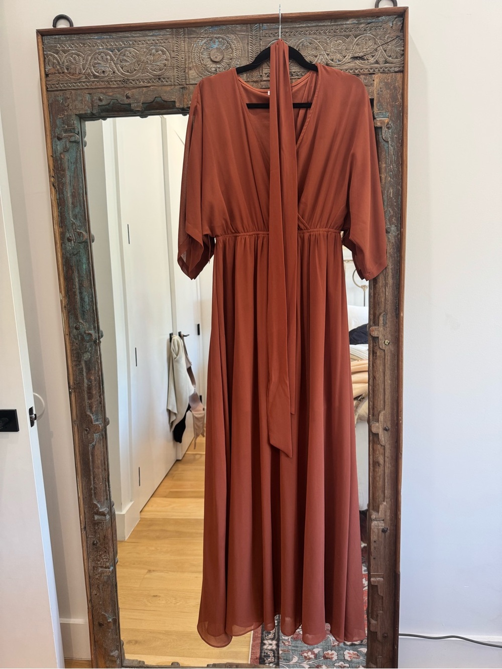 Baltic Born Kia Kimono Maxi Dress Rust Women’s Large